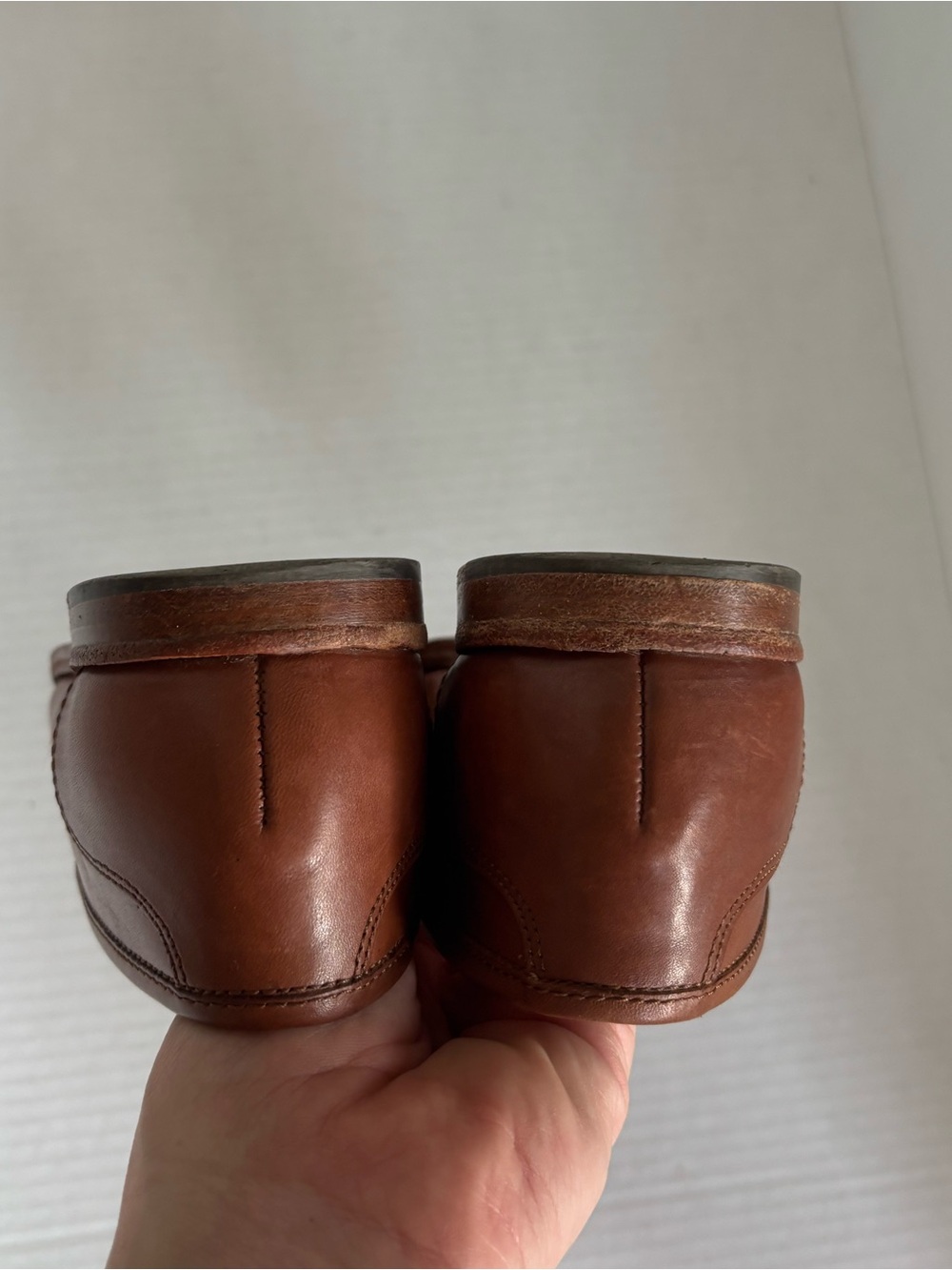 J.CREW Ryan Penny Loafer Women's 6.5 Tan Brown Leather Slip On Flats H8200 - Picture 6 of 10